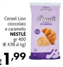 Maxi Supermercati Nestlé cereali lion cioccolato e caramello offerta