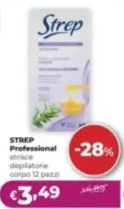 La Saponeria Strep Professional strisce depilatorie corpo offerta