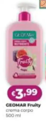 La Saponeria GEOMAR Fruity crema corpo offerta
