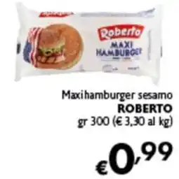 Spak Supermercati Maxihamburger sesamo ROBERTO offerta