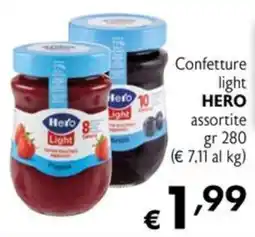 Maxi Supermercati Confettura light HERO offerta
