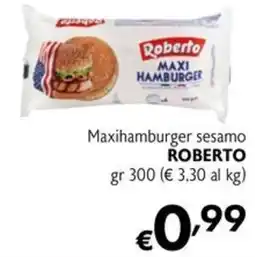 Maxi Supermercati Maxihamburger sesamo ROBERTO offerta