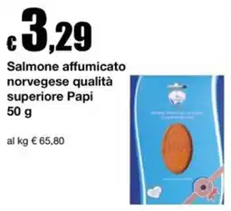 Sì con te Market Salmone affumicato norvegese qualità superiore Papi offerta