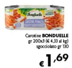 Spak Supermercati Carotine BONDUELLE offerta