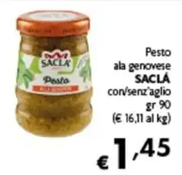 Spak Supermercati Pesto alla genovese SACLA' con/senza aglio offerta
