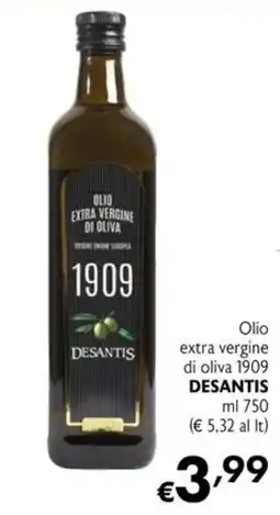 Maxi Supermercati Olio extra vergine di oliva 1909 Desantis offerta