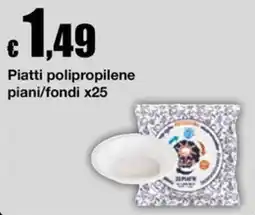 Sì con te Market Piatti polipropilene offerta