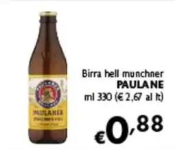 Spak Supermercati Birra hell munchner Paulaner offerta