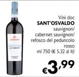 Maxi Supermercati Sant'Osvaldo Sauvignon offerta