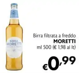 Maxi Supermercati Birra filtrata a freddo Moretti offerta