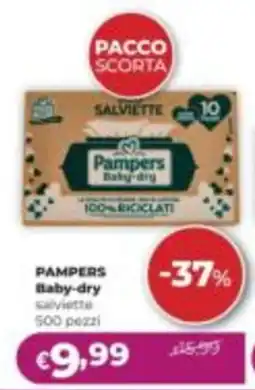 La Saponeria Pampers Baby-dry salviette offerta