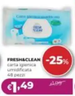 La Saponeria Fresh&Clean carta igienica umidificata offerta