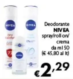 Spak Supermercati Deodorante NIVEA offerta