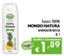 Spak Supermercati Succo 100% Mondo Natura offerta