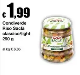 Sì con te Market Condiverde Riso Saclà offerta