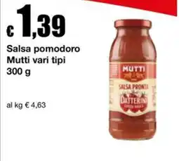 Sì con te Market Salsa pomodoro Mutti vari tipi offerta