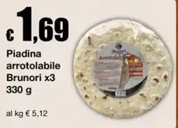 Sì con te Market Piadina arrotolabile Brunori offerta