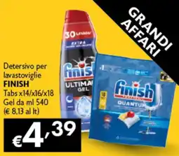 Spak Supermercati Detersivo per lavastoviglie Finish offerta