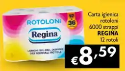 Spak Supermercati Carta igienica rotoloni Regina offerta