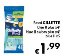 Spak Supermercati Rasoi GILLETTE blue II offerta