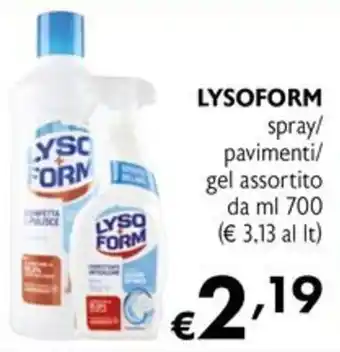 Lysoform spray/pavimenti/gel assortito
