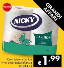 Maxi Supermercati Carta igienica fashion NICKY offerta