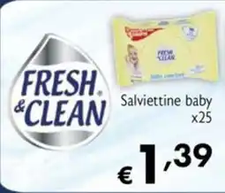 Maxi Supermercati Salviettine baby Fresh & Clean offerta