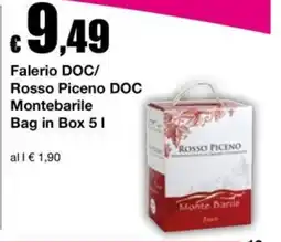 Sì con te Market Falerio DOC/ Rosso Piceno DOC Montebarile offerta