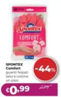 La Saponeria Spontex Comfort guanti felpati offerta