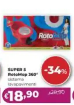 La Saponeria RotoMop 360° sistema lavapavimenti offerta