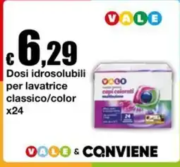 Sì con te Market Dosi idrosolubili per lavatrice classico/color Vale offerta