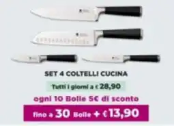 La Saponeria Set 4 coltelli cucina offerta