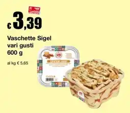 Sì con te Market Vaschette Sigel vari gusti offerta