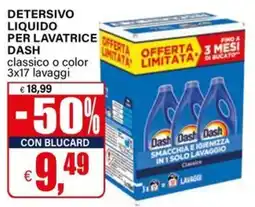 Il Gigante Detersivo liquido per lavatrice Dash classico offerta