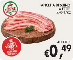 D'Italy Pancetta di suino offerta