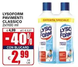 Il Gigante Lysoform pavimenti classico offerta