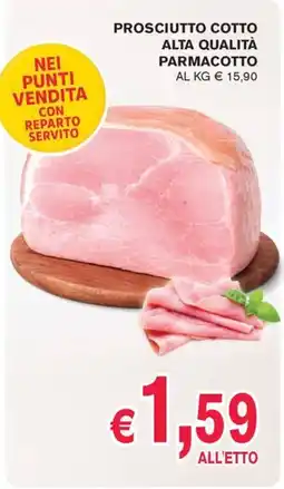 D'Italy Prosciutto cotto Parmacotto offerta