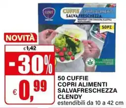 Il Gigante Cuffie copri alimenti salva freschezza Clendy offerta