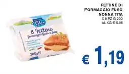 D'Italy Fettine di formaggio fuso nonna tita offerta