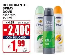 Il Gigante Deodorante spray Dove assortito offerta