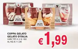 D'Italy Coppa gelato Gelato d'Italia offerta