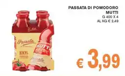 D'Italy Passata di pomodoro Mutti offerta
