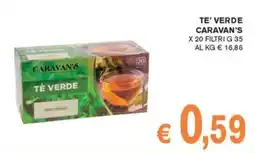 D'Italy Tè verde Caravan's offerta