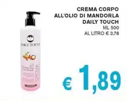 D'Italy Crema corpo all'olio di mandorla Daily Touch offerta