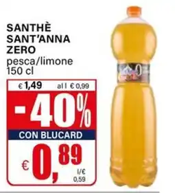 Il Gigante Santhè Sant'anna zero pesca/limone offerta
