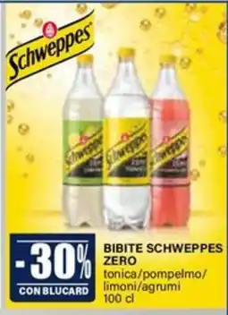 Il Gigante Bibite Schweppes Zero offerta