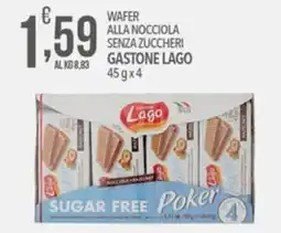 Iper Nonna Isa Wafer alla nocciola senza zuccheri Gastone Lago offerta