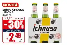 Il Gigante Birra Ichnusa Limone offerta