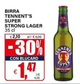 Il Gigante Birra Tennent's Super Strong Lager offerta