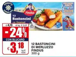 Il Gigante 12 bastoncini di merluzzo findus offerta